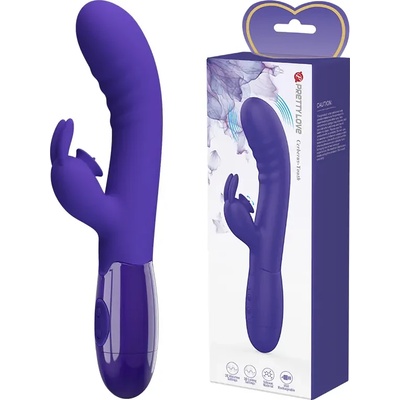 Вибратор с клитор стимулатор, презареждаем, 20, 6см. - Cerberus Youth (DEBRA01625)