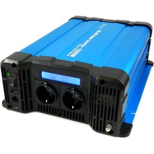 solartronics Инвертор fs1500d 12v 1500w - пълна синусоида с дисплей - синя серия (fs1500d12v)