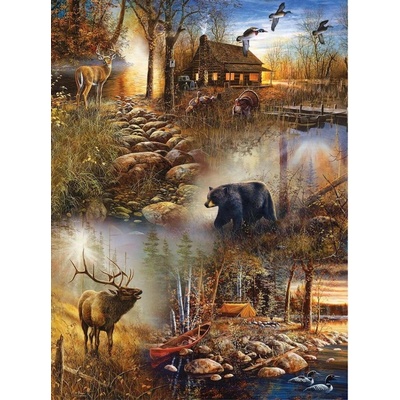 Norimpex diamantové malování Lesní zvířena 30 x 40 cm