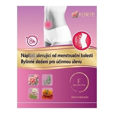 Forte Náplasť uľavujúca od menštruačnej bolesti 3 náplasti