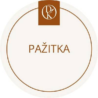 Davídkovo koření Etiketa Pažitka béžová průměr 4,5 cm 1 ks