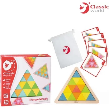 Image 1 of Classic World Триъгълна дървена Мозайка - Classic World