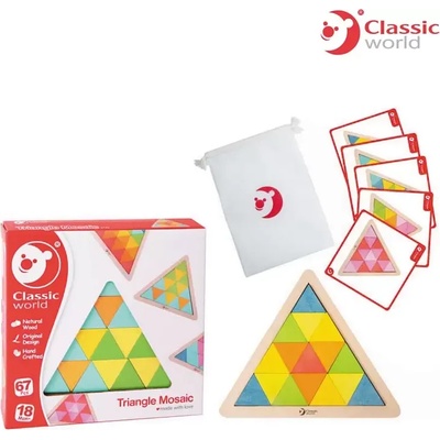 Classic World Триъгълна дървена Мозайка - Classic World