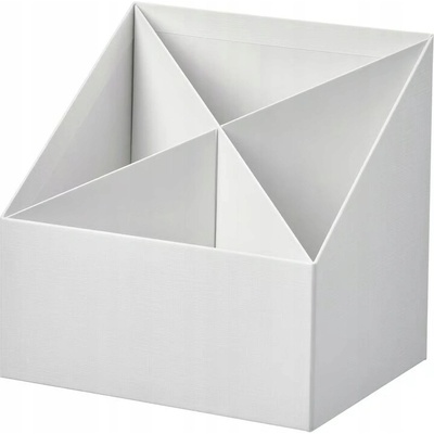 IKEA FJÄDERHARV Organizér na písací stôl, biely, 16x16 cm
