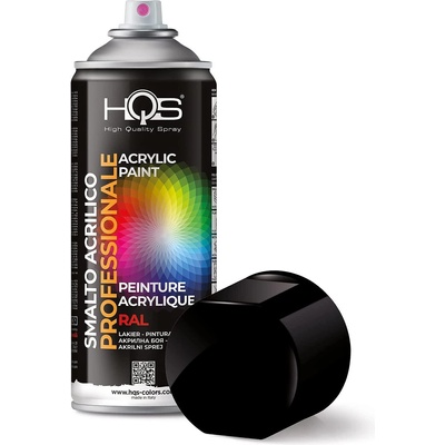 Акрилна спрей боя hqs ral9005 Черен гланц