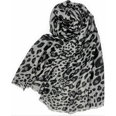 Classic Scarf Bavlněná šála s viskózou šedá