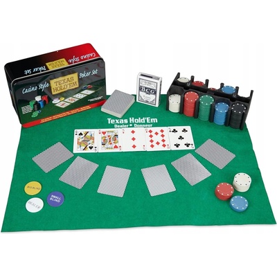 Relaxdays Pokerový Set 200 Žetonů a Příslušenství