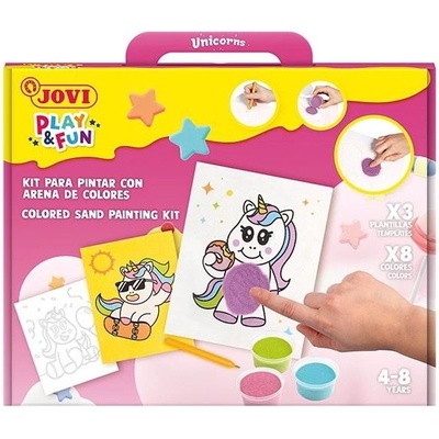 JOVI PLAY&FUN sada na malování pískem 12ks Unicorns – Hledejceny.cz
