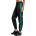 Urban Classics Дамски спортни панталони с маншети Urban Classics, черни и зелени (TB1857.blackgreen)