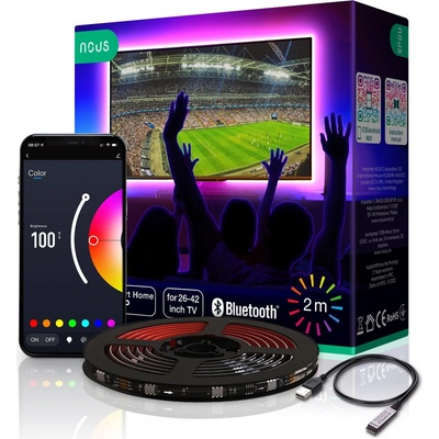 Smart LED pásek 5V 20LED/m IP44 5W RGB NOUS F7 5m Tuya – Zboží Živě
