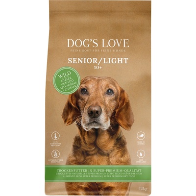 DOG’S LOVE 12кг Senior/Light Dog´s Love, суха храна за кучета - с дивеч