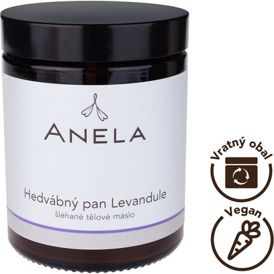 Anela Hedvábný pan Levadule šlehané tělové máslo 180 ml