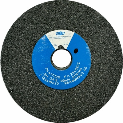Tyrolit 96A80M8V40 Brúsny kotúč 125 x 16 x 20 mm 80 T417326