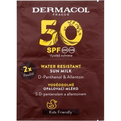 Dermacol Sun Milk SPF50 водоустойчив слънцезащитен лосион 2x15 ml