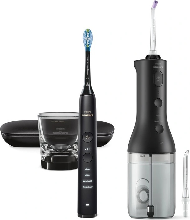 Philips Sonicare 9000 DiamondClean + Power Flooser HX3886/43 set