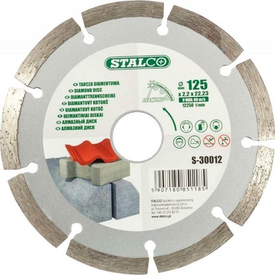 Stalco diamantový kotúč segmentový 125 x 2,0 x 22,23 mm S-30012