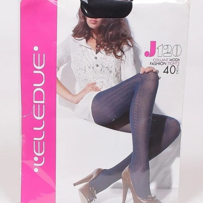 Дамски фигурален чорапогащник в черно - 40 den