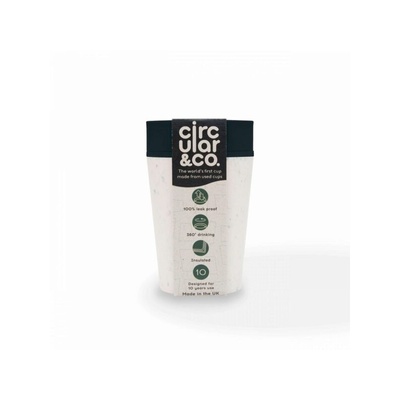 Circular&Co Кръгла Чаша Крем/Черно 227мл