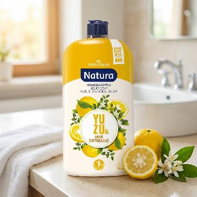 Natura tekuté mýdlo Yuzu a pomerančový květ 900 ml