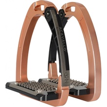 Acavallo Třmeny bezpečnostní Arena Alupro Aluminium 12cm rose gold