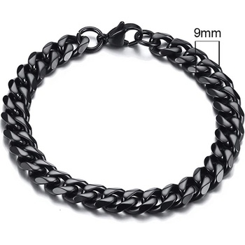 Daniel Dawson Ocelový náramek Daniel Black řetízek chirurgická ocel NR2060-BR-755B/18 Černá (XS)