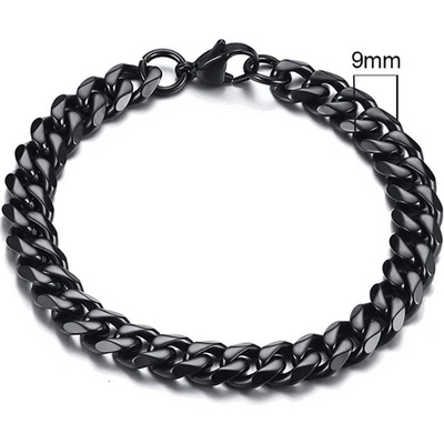 Daniel Dawson Ocelový náramek Daniel Black řetízek chirurgická ocel NR2060-BR-755B/18 Černá (XS)