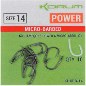 Korum Xpert Power Hooks Barbed vel.16 10 ks
