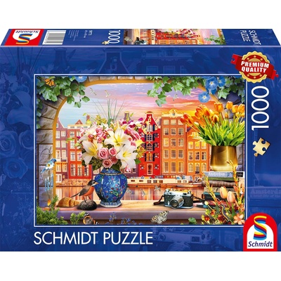 Schmidt Spiele Пъзел Schmidt от 1000 части - Почивка в Амстердам (59771)