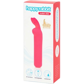 Image 1 of Happy Rabbit Bullet - акумулаторно, зайче вибраторче (розов)