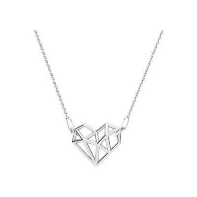 Nubis® Stříbrný origami srdce NB-0405