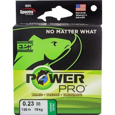 PowerPro Šňůra Tmavě Zelená 135m 0,13mm 8kg