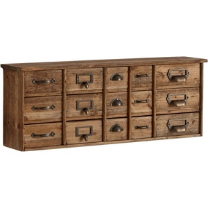Ellos Home Висящ скрин от масивен бор в светло естествен цвят 67x25x14 cm Klas - Ellos Home (1021321)