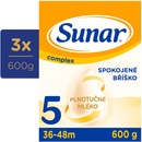 Dojčenské mlieka Sunar 5 Complex 3 x 600 g