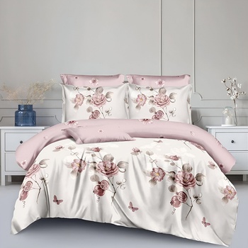 EmonaMall Двулицево спално бельо EmonaMall, 6 части - Модел S17612 (S17612-44444d)