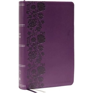 KJV, Personal Size Large Print Single-Column Reference Bible, Leathersoft, Purple, Red Letter, Comfort Print (ISBN: 9780785291107)