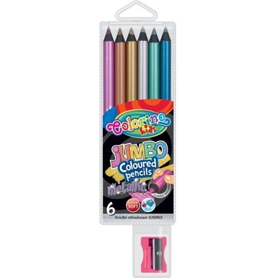 Colorino Jumbo Pastelky 6ks metalické 34661PTR