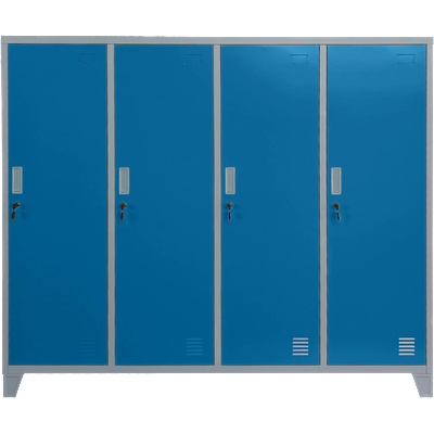 Carmen Метален шкаф Carmen CR-1604-4 JZ - сив / син (3580176_1)