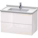 Duravit L-Cube - Шкафче за умивалник 56x82x47 см, 2 чекмеджета, лъскаво бяло LC626502222 (LC626502222)