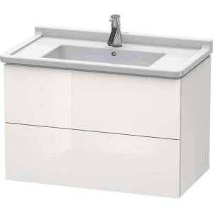 Duravit L-Cube - Шкафче за умивалник 56x82x47 см, 2 чекмеджета, лъскаво бяло LC626502222 (LC626502222)