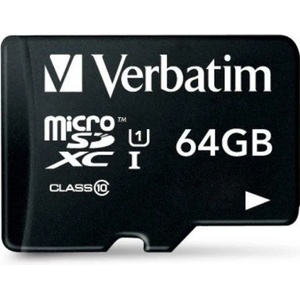 Verbatim microSDXC 64GB C10/UHS-I/V10 44060