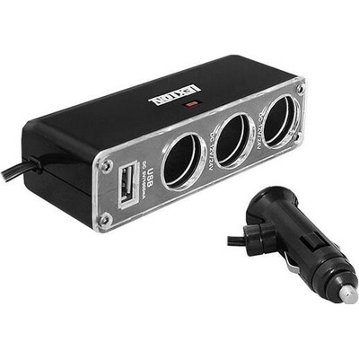 Autoadaptér LTC LX403V 1x USB 3x 12V