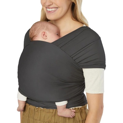 ErgoBaby AURA WRAP Soft Black – Sleviste.cz