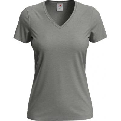 Dámske tričko s výstrihom do V Stedman ST2700 Grey Heather