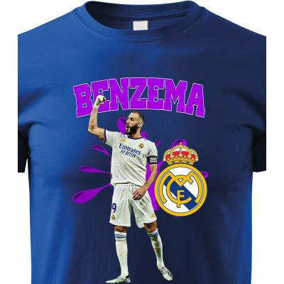 Dětské tričko Karim Benzema ModráCanvas Dětské tričko Bezvatriko.cz 2045