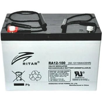 Ritar Оловна батерия RITAR (RA12-100S), AGM, 12V / 100 Ah, 306.5/ 168.5/ 210mm, F15(M6) (RITAR-RA12-100S)