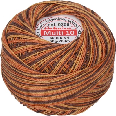 Ariadna Viacfarebná priadza Multi 10 50 g - 0206