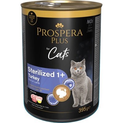 Prospera Plus Sterilized 1+ Krůtí paté, bohaté na jahňacie 395 g