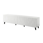 Cama meble RTV шкаф BARI 200x42x52 бял мат (BARI 474100)