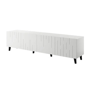 Cama meble RTV шкаф BARI 200x42x52 бял мат (BARI 474100)
