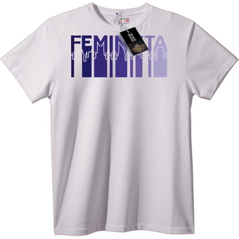 NOONEBRAND Тениска Феминистка Drip - L, White